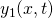  y_1 (x,t)